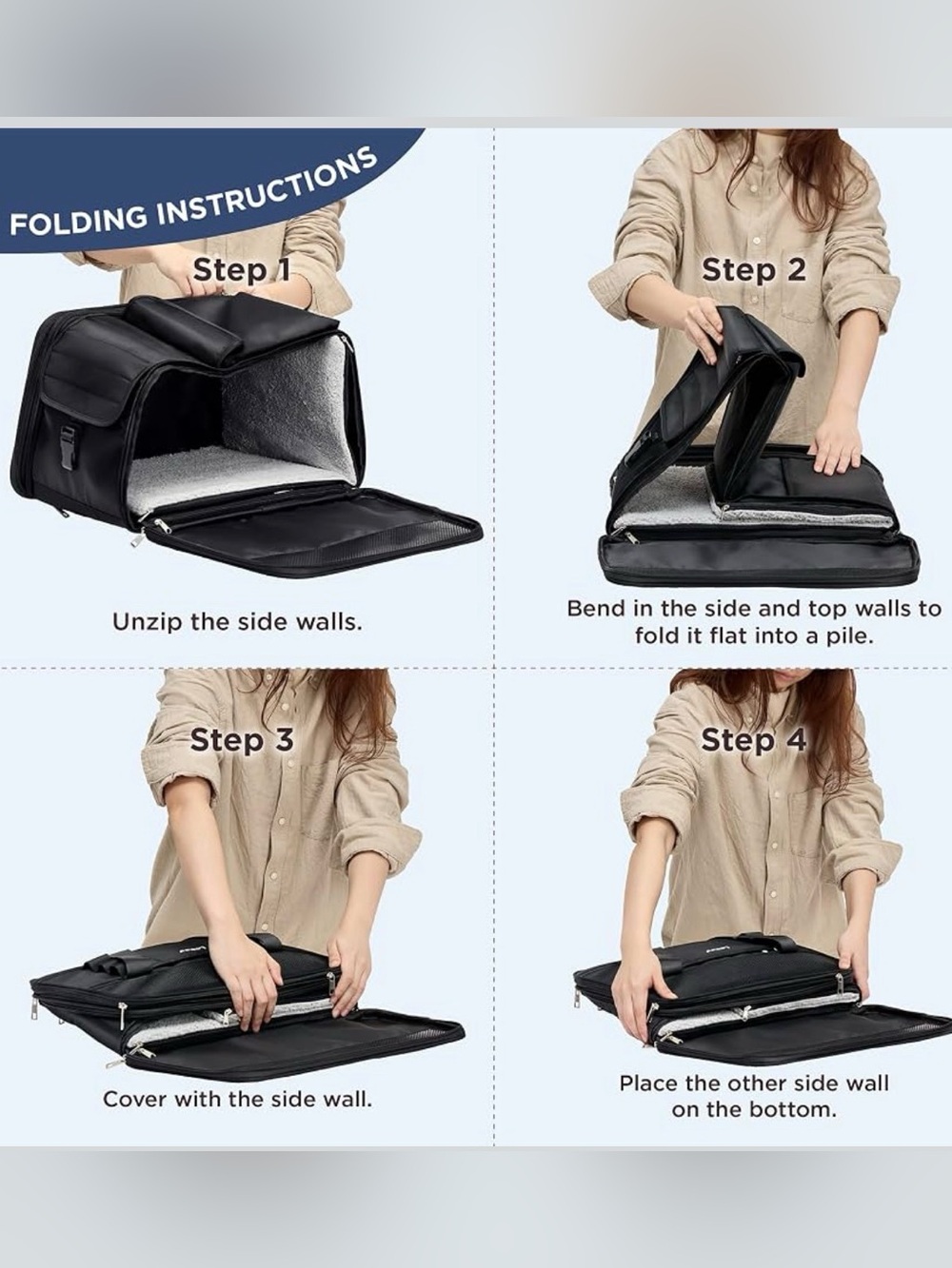 Lesure TSA Airline Approved Cat Carrier-2 in 1 Soft-Sided Pet Carrier Backpack. - Picture 7 of 11